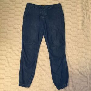 ANTHROPOLOGIE Cloth & Stone Denim Jogger Pants S